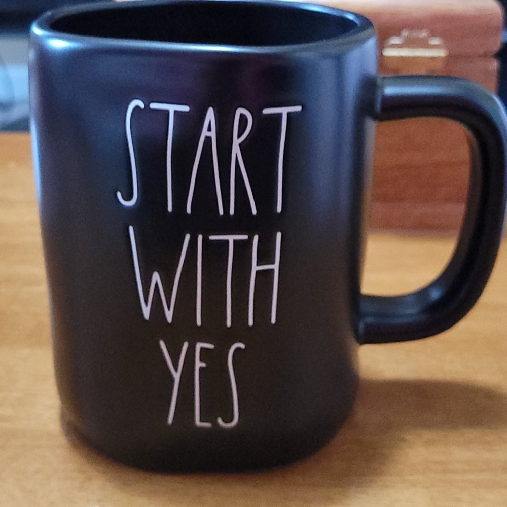 Rae Dunn 'Start with Yes' Artisan Collection mug